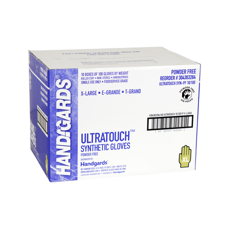 HANDGARDS Handgards Ultratouch Powder Free Extra Large Synthetic Glove, PK1000 304363264